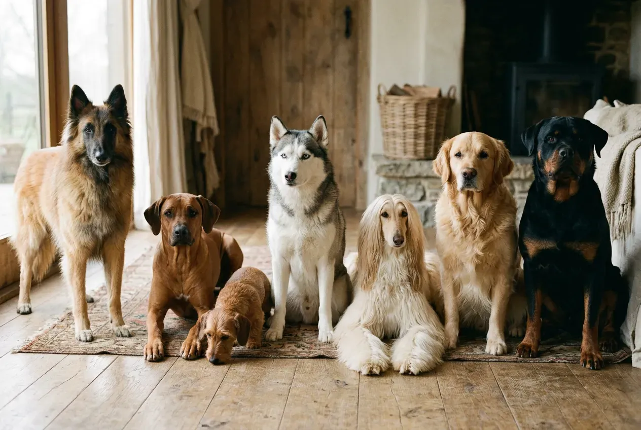 FCI-Gruppen Übersicht mit verschiedenen Hunderassen