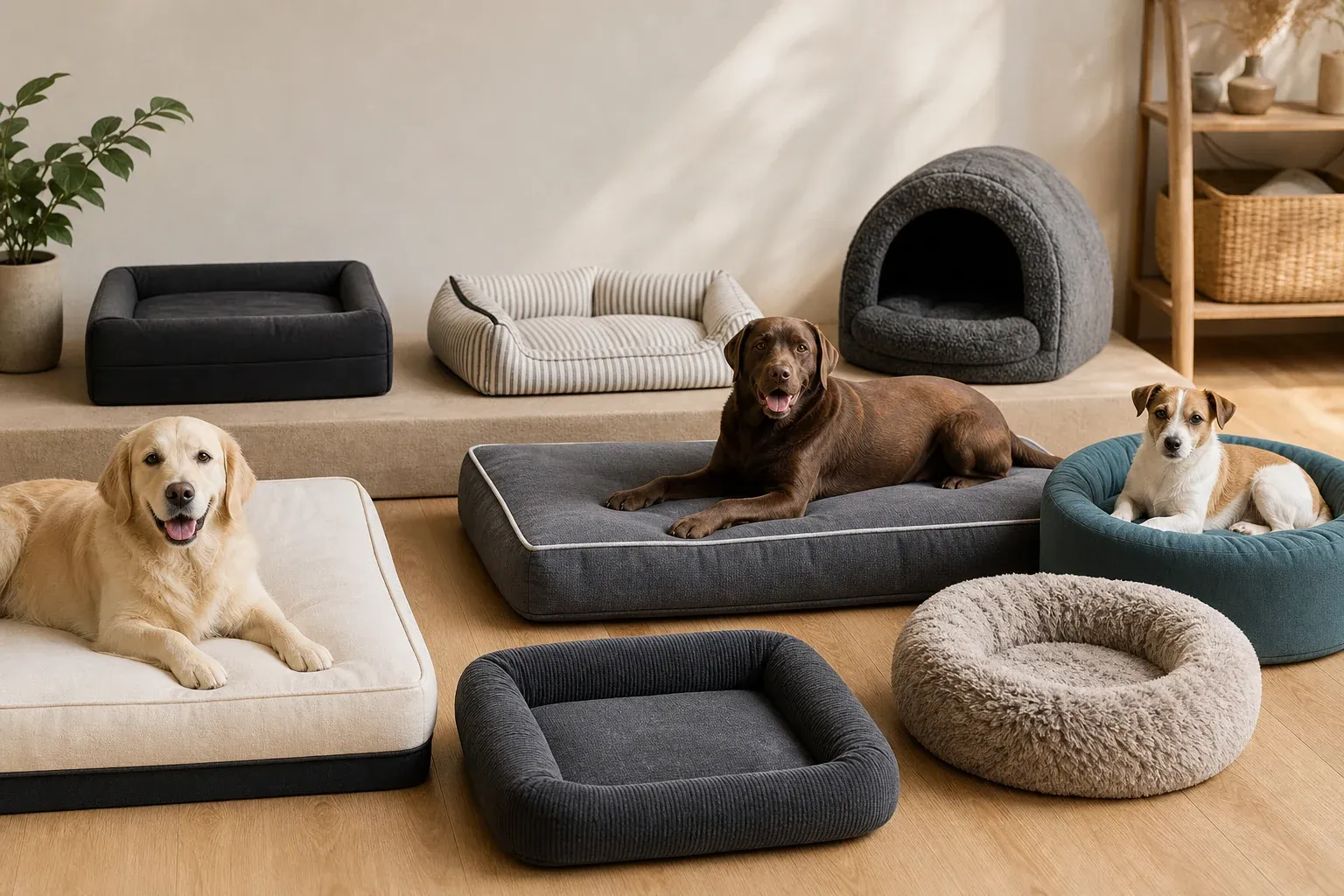 Orthopädische Hundebetten: Formen und Varianten im Überblick