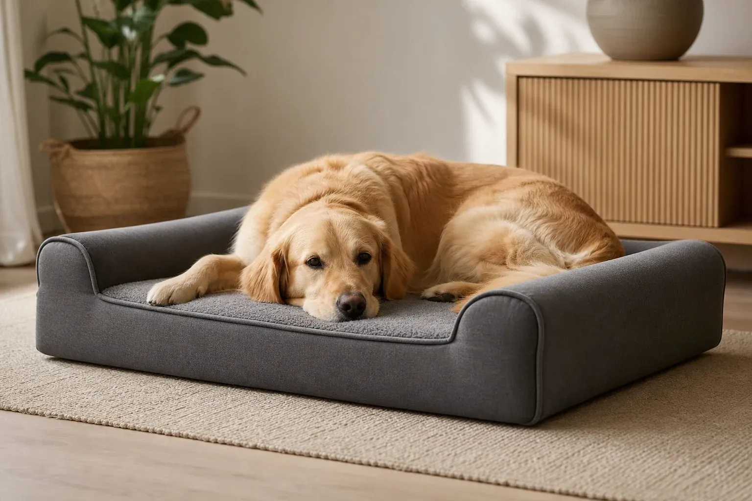 Orthopädisches Hundebett waschbar: gelenkschonend und hygienisch